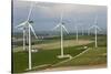 Aerial View of Wind Turbines, Andalusia, Spain-Peter Adams-Stretched Canvas