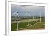 Aerial View of Wind Turbines, Andalusia, Spain-Peter Adams-Framed Photographic Print