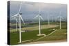 Aerial View of Wind Turbines, Andalusia, Spain-Peter Adams-Stretched Canvas