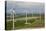 Aerial View of Wind Turbines, Andalusia, Spain-Peter Adams-Stretched Canvas