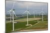 Aerial View of Wind Turbines, Andalusia, Spain-Peter Adams-Mounted Photographic Print