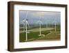 Aerial View of Wind Turbines, Andalusia, Spain-Peter Adams-Framed Photographic Print