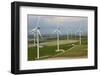 Aerial View of Wind Turbines, Andalusia, Spain-Peter Adams-Framed Photographic Print