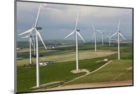 Aerial View of Wind Turbines, Andalusia, Spain-Peter Adams-Mounted Photographic Print