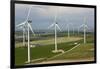 Aerial View of Wind Turbines, Andalusia, Spain-Peter Adams-Framed Photographic Print