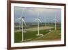 Aerial View of Wind Turbines, Andalusia, Spain-Peter Adams-Framed Photographic Print