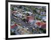 Aerial View of Wooden Villas, Corrugated Iron Roofs, Suburban Street, Auckland-Julia Thorne-Framed Photographic Print