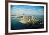 Aerial View of World Trade Center Construction-null-Framed Photographic Print