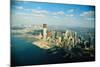 Aerial View of World Trade Center Construction-null-Mounted Photographic Print