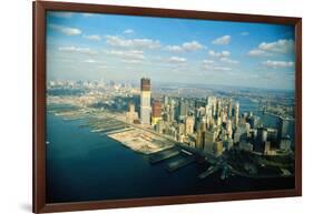 Aerial View of World Trade Center Construction-null-Framed Photographic Print