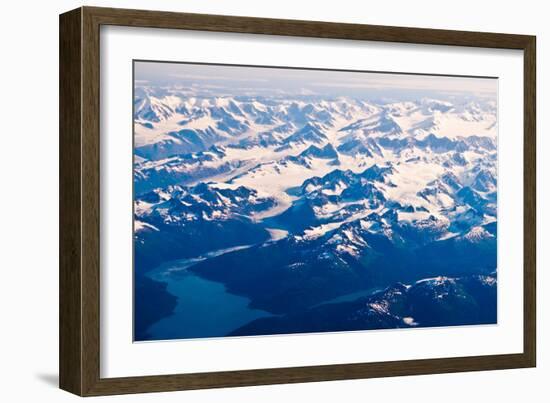 Aerial view of Wrangell-St. Elias National Park, Alaska-Mark A Johnson-Framed Photographic Print