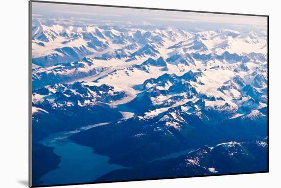 Aerial view of Wrangell-St. Elias National Park, Alaska-Mark A Johnson-Mounted Photographic Print