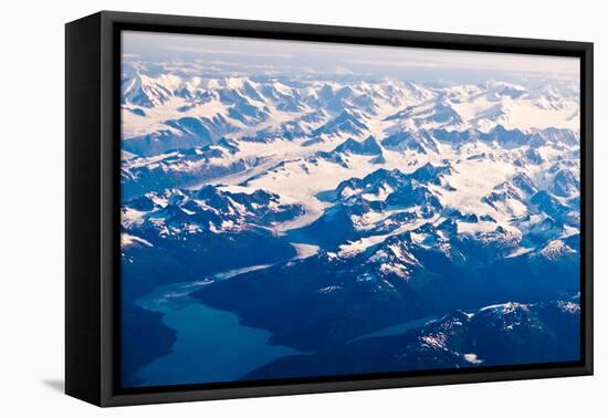 Aerial view of Wrangell-St. Elias National Park, Alaska-Mark A Johnson-Framed Stretched Canvas