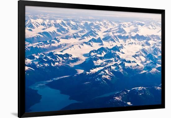 Aerial view of Wrangell-St. Elias National Park, Alaska-Mark A Johnson-Framed Photographic Print