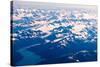 Aerial view of Wrangell-St. Elias National Park, Alaska-Mark A Johnson-Stretched Canvas