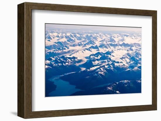 Aerial view of Wrangell-St. Elias National Park, Alaska-Mark A Johnson-Framed Photographic Print