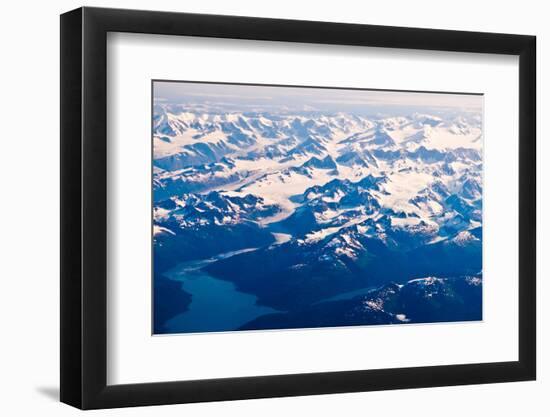 Aerial view of Wrangell-St. Elias National Park, Alaska-Mark A Johnson-Framed Photographic Print