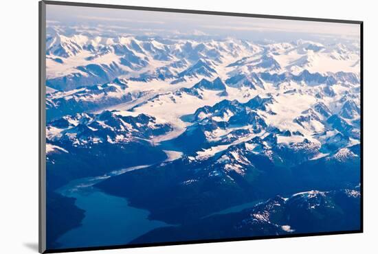 Aerial view of Wrangell-St. Elias National Park, Alaska-Mark A Johnson-Mounted Photographic Print