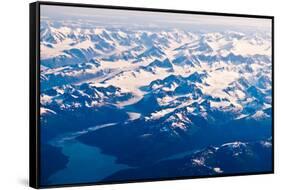 Aerial view of Wrangell-St. Elias National Park, Alaska-Mark A Johnson-Framed Stretched Canvas