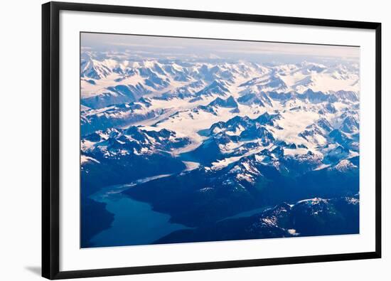 Aerial view of Wrangell-St. Elias National Park, Alaska-Mark A Johnson-Framed Photographic Print