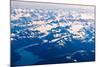 Aerial view of Wrangell-St. Elias National Park, Alaska-Mark A Johnson-Mounted Photographic Print