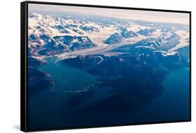 Aerial view of Wrangell-St. Elias National Park, Alaska-Mark A Johnson-Framed Stretched Canvas