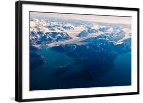 Aerial view of Wrangell-St. Elias National Park, Alaska-Mark A Johnson-Framed Photographic Print