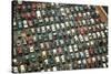 Aerial View of Wrecked Cars in Charlotte, North Carolina-Joseph Sohm-Stretched Canvas