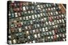 Aerial View of Wrecked Cars in Charlotte, North Carolina-Joseph Sohm-Stretched Canvas