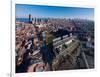 Aerial view of Wrigley Field, Chicago, Cook County, Illinois, USA-null-Framed Photographic Print