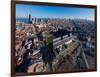 Aerial view of Wrigley Field, Chicago, Cook County, Illinois, USA-null-Framed Photographic Print