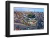 Aerial view of Wrigley Field, Chicago, Cook County, Illinois, USA-null-Framed Photographic Print