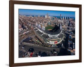Aerial view of Wrigley Field, Chicago, Cook County, Illinois, USA-null-Framed Photographic Print
