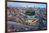 Aerial view of Wrigley Field, Chicago, Cook County, Illinois, USA-null-Framed Photographic Print