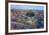 Aerial view of Wrigley Field, Chicago, Cook County, Illinois, USA-null-Framed Photographic Print