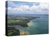 Aerial View of Yachts Racing in Cowes Week on the Solent, Isle of Wight, England, UK, Europe-Peter Barritt-Stretched Canvas