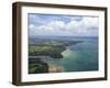 Aerial View of Yachts Racing in Cowes Week on the Solent, Isle of Wight, England, UK, Europe-Peter Barritt-Framed Photographic Print