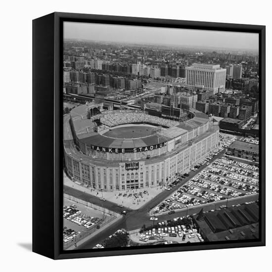 Aerial View of Yankee Stadium-null-Framed Stretched Canvas