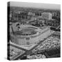 Aerial View of Yankee Stadium-null-Stretched Canvas