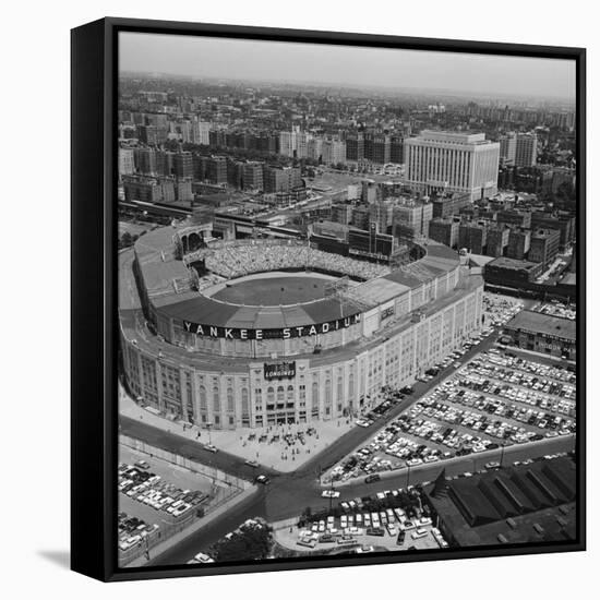 Aerial View of Yankee Stadium-null-Framed Stretched Canvas