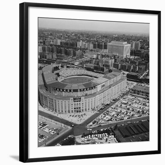 Aerial View of Yankee Stadium-null-Framed Premium Photographic Print