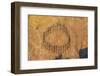 Aerial view of Yanomami tribe, in a circle, and shadows, southern Venezuela-Michael Runkel-Framed Photographic Print