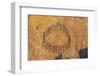 Aerial view of Yanomami tribe, in a circle, and shadows, southern Venezuela-Michael Runkel-Framed Photographic Print