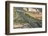 Aerial view of yet another traffic jam, Tehran, Iran, Middle East-James Strachan-Framed Photographic Print