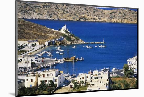 Aerial View of Yialos, Ios, Cyclades, Greece-Richard Ashworth-Mounted Photographic Print