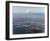 Aerial View of Yokohama City and Mount Fuji, Shizuoka Prefecture, Japan, Asia-Christian Kober-Framed Photographic Print