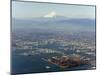 Aerial View of Yokohama City and Mount Fuji, Shizuoka Prefecture, Japan, Asia-Christian Kober-Mounted Photographic Print