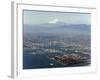 Aerial View of Yokohama City and Mount Fuji, Shizuoka Prefecture, Japan, Asia-Christian Kober-Framed Photographic Print