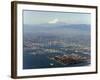 Aerial View of Yokohama City and Mount Fuji, Shizuoka Prefecture, Japan, Asia-Christian Kober-Framed Photographic Print