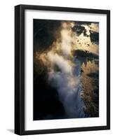 Aerial View of Zambezi River as it Plummets over the Victoria Falls-John Warburton-lee-Framed Photographic Print